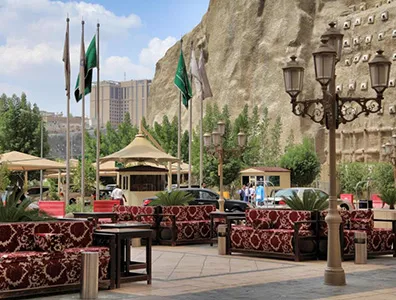 oudoor restaurant area