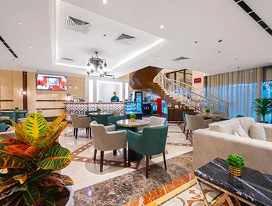 lobby and seating area